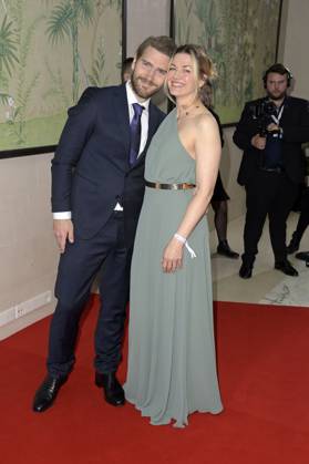 Nina Bott mit Partner Benjamin Baarz bei der 19. Verleihung des Felix Burda Award 2024 im Hotel Adlon Kempinski. Berlin, 21.04.2024