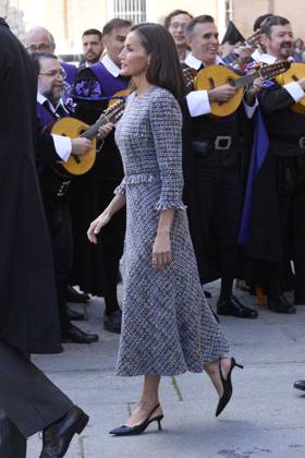 April 23, 2024, Madrid, Madrid, Spain: QUEEN LETIZIA of Spain attends the Miguel De Cervantes Literature award 2023 at the Alcal¡ de Henares University Madrid Spain - ZUMAc260 20240423_zep_c260_028 Copyright: xMikexChicorrox