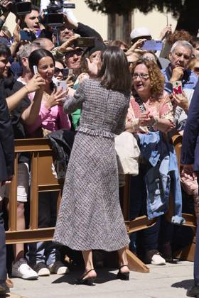 April 23, 2024, Madrid, Madrid, Spain: QUEEN LETIZIA of Spain attends the Miguel De Cervantes Literature award 2023 at the Alcal¡ de Henares University Madrid Spain - ZUMAc260 20240423_zep_c260_033 Copyright: xMikexChicorrox