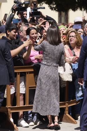 April 23, 2024, Madrid, Madrid, Spain: QUEEN LETIZIA of Spain attends the Miguel De Cervantes Literature award 2023 at the Alcal¡ de Henares University Madrid Spain - ZUMAc260 20240423_zep_c260_034 Copyright: xMikexChicorrox