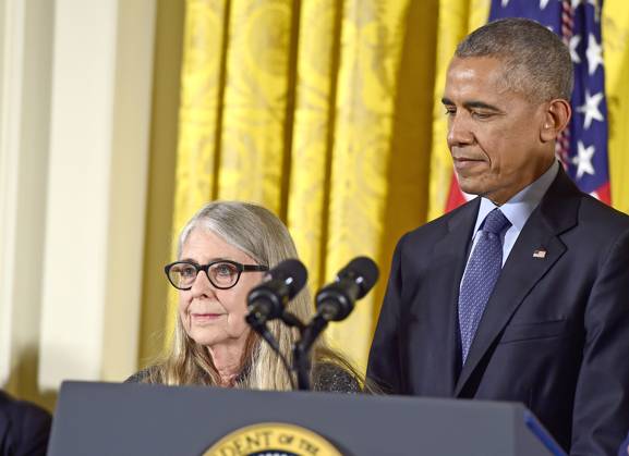 Presidential Medal of Freedom Ceremony United States President Barack Obama presents the Presidential Medal of Freedom to mathematician and computer scientist Margaret H. Hamilton during a ceremony in the East Room of the White House in Washington, DC on Tuesday, November 22, 2016. The Presidential Medal of Freedom is the Nation’s highest civilian honor. Photo Credit: Ron Sachs CNP AdMedia Washington District of Columbia United States of America EDITORIAL USE ONLY  Copyright: xx RonxSachsx admphotostwo308746
