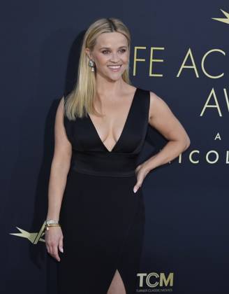 Reese Witherspoon attends the 49th AFI Lifetime Achievement Award tribute gala honoring Nicole Kidman at the Dolby Theatre in the Hollywood section of Los Angeles on Saturday, April 27, 2024.  LAP2024042771 JIMxRUYMEN