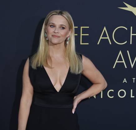 Reese Witherspoon attends the 49th AFI Lifetime Achievement Award tribute gala honoring Nicole Kidman at the Dolby Theatre in the Hollywood section of Los Angeles on Saturday, April 27, 2024.  LAP2024042768 JIMxRUYMEN