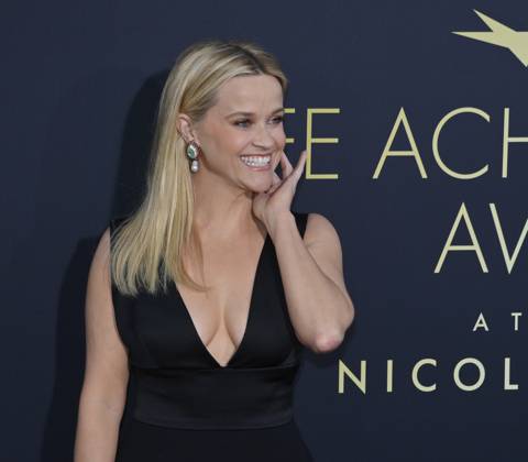 Reese Witherspoon attends the 49th AFI Lifetime Achievement Award tribute gala honoring Nicole Kidman at the Dolby Theatre in the Hollywood section of Los Angeles on Saturday, April 27, 2024.  LAP2024042770 JIMxRUYMEN