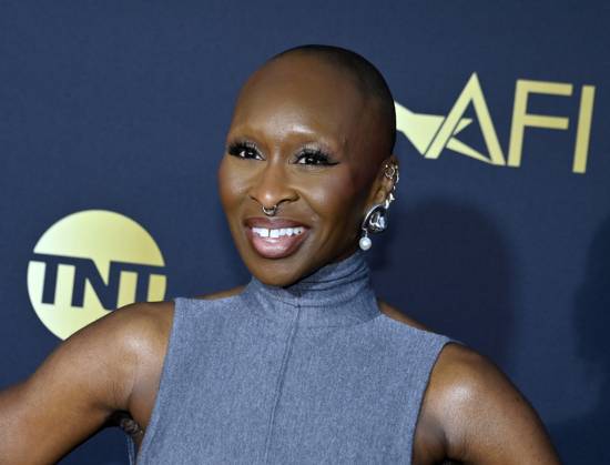 British actress Cynthia Erivo attends the 49th AFI Lifetime Achievement Award tribute gala honoring Nicole Kidman at the Dolby Theatre in the Hollywood section of Los Angeles on Saturday, April 27, 2024.  LAP2024042782 JIMxRUYMEN