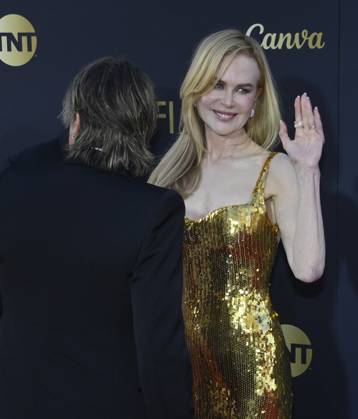 Nicole Kidman and Keith Urban attend the 49th AFI Lifetime Achievement Award tribute gala honoring Kidman at the Dolby Theatre in the Hollywood section of Los Angeles on Saturday, April 27, 2024.  LAP2024042731 JIMxRUYMEN