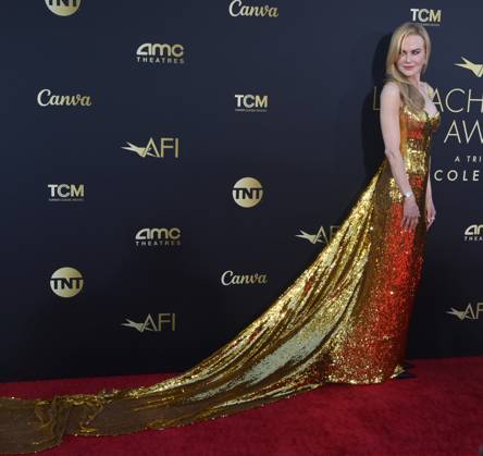 Nicole Kidman attends the 49th AFI Lifetime Achievement Award tribute gala honoring Kidman at the Dolby Theatre in the Hollywood section of Los Angeles on Saturday, April 27, 2024.  LAP2024042712 JIMxRUYMEN