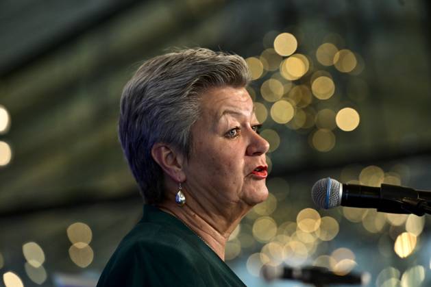 Ylva Johansson, European Commissioner for Home Affairs pictured during a ministerial conference on the implementation and operationalization of the European Asylum and Migration Pact, in Gent, Tuesday 30 April 2024. DIRKxWAEM 91850699