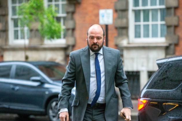 May 3, 2024, London, England, United Kingdom: Conservative Party Chairman RICHARD HOLDEN is seen outside 10 Westminster for morning media round as the party suffers local and by-election defeat against Labour. London United Kingdom - ZUMAs262 20240503_zip_s262_028 Copyright: xTayfunxSalcix