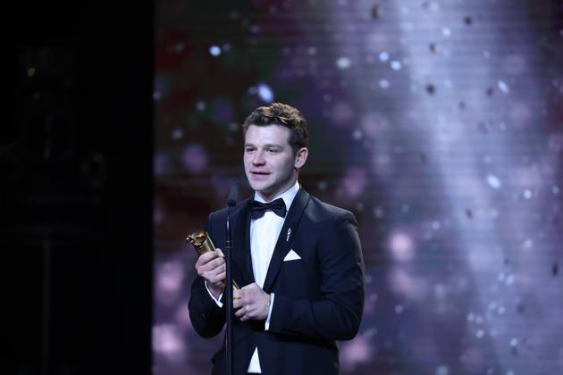 Deutscher Filmpreis 2024 BESTE MÄNNLICHE HAUPTROLLE Simon Morze bei der Verleihung der Lola - Deutscher Filmpreis 2024 im Theater am Potsdamer Platz in Berlin 03.05.2024 Copyright: xEventpressx