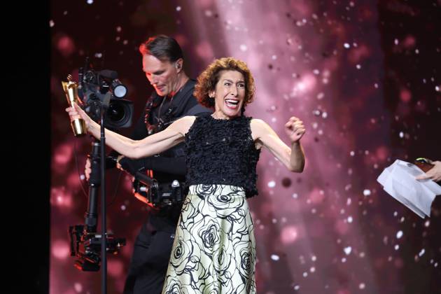 Deutscher Filmpreis 2024 BESTE WEIBLICHE NEBENROLLE Adele Neuhauser · 15 JAHRE bei der Verleihung der Lola - Deutscher Filmpreis 2024 im Theater am Potsdamer Platz in Berlin 03.05.2024 Copyright: xEventpressx