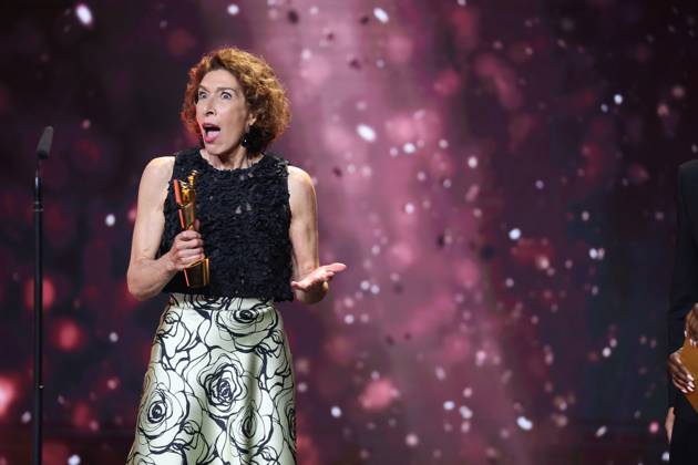 Deutscher Filmpreis 2024 BESTE WEIBLICHE NEBENROLLE Adele Neuhauser Â· 15 JAHRE bei der Verleihung der Lola - Deutscher Filmpreis 2024 im Theater am Potsdamer Platz in Berlin 03.05.2024 Copyright: xEventpressx