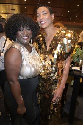 Thelma Buabeng und Annabelle Mandeng bei der 74. Verleihung des Deutschen Filmpreises 2024 im Theater am Potsdamer Platz. Berlin, 03.05.2024