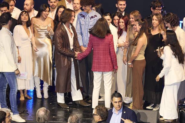 May 6, 2024, Madrid, Madrid, Spain: QUEEN LETIZIA of Spain attends the Emoci nArte concert by Princess of Girona Foundation at the Royal Theater Madrid Spain - ZUMAc260 20240506_zep_c260_024 Copyright: xMikexChicorrox