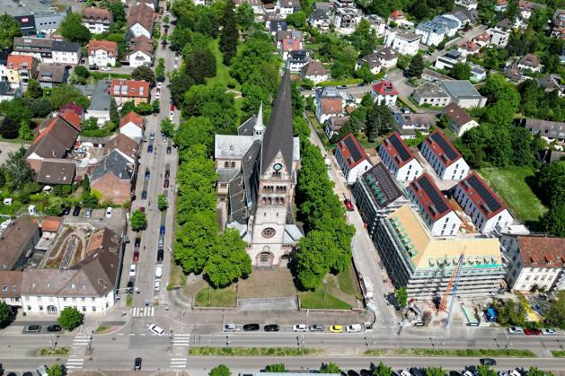 xsvx, News Wirtschaft Reise, Ettlingen, emwirt v.l. Ettlingen Stadt Altstadt Kernstadt Herz Jesu Kirche Pforzheimer Straße Ettlingen