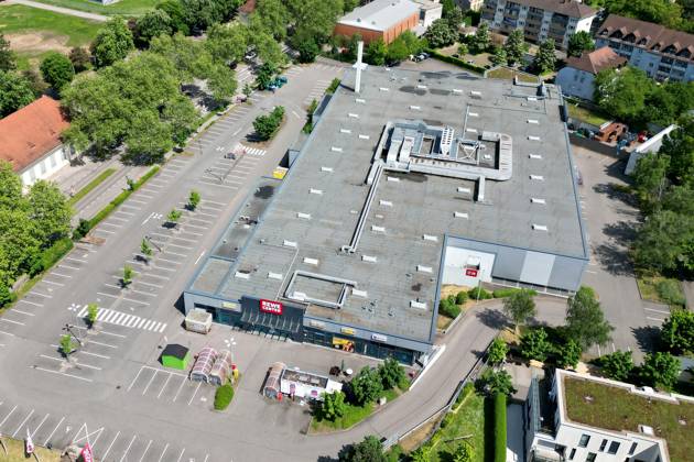 xsvx, News Wirtschaft Reise, Ettlingen, emwirt v.l. Ettlingen Stadt Altstadt Kernstadt Rewe Center ehemals Real Einkaufen Shopping Discounter Supermarkt Lebensmittel Ettlingen