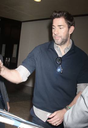 NEW YORK, NY- MAY 9: John Krasinski seen at CBS Mornings on May 09, 2024 in New York City. Copyright: xRWx