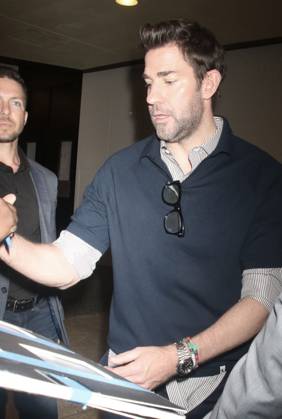 NEW YORK, NY- MAY 9: John Krasinski seen at CBS Mornings on May 09, 2024 in New York City. Copyright: xRWx