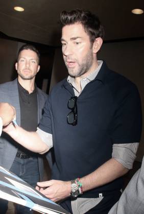 NEW YORK, NY- MAY 9: John Krasinski seen at CBS Mornings on May 09, 2024 in New York City. Copyright: xRWx