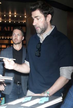NEW YORK, NY- MAY 9: John Krasinski seen at CBS Mornings on May 09, 2024 in New York City. Copyright: xRWx