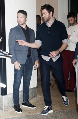 NEW YORK, NY- MAY 9: John Krasinski seen at CBS Mornings on May 09, 2024 in New York City. Copyright: xRWx