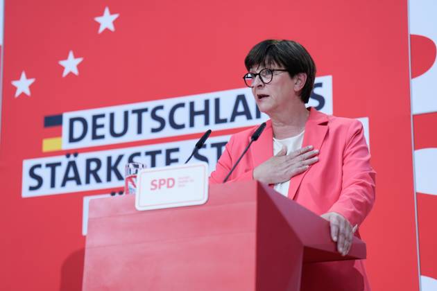Pressekonferenz, SPD, Willy-Brandt-Haus, Saskia Esken Pressekonferenz, SPD, Vorsitzende, Saskia Esken Berlin Berlin GER
