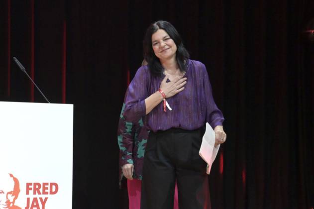 Jasmin Tabatabai bei der Verleihung des Fred Jay Preises 2024 im bcc Berlin Congress Center. Berlin, 14.05.2024