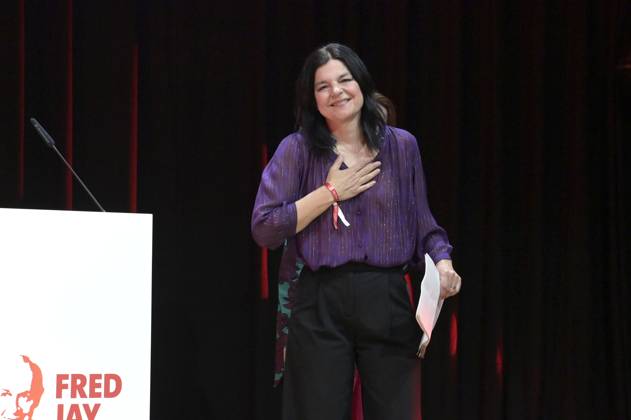 Jasmin Tabatabai bei der Verleihung des Fred Jay Preises 2024 im bcc Berlin Congress Center. Berlin, 14.05.2024