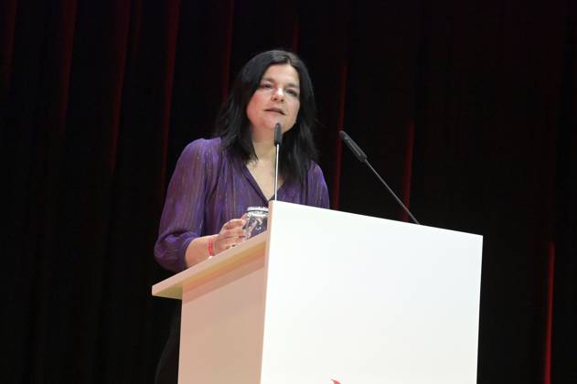 Jasmin Tabatabai bei der Verleihung des Fred Jay Preises 2024 im bcc Berlin Congress Center. Berlin, 14.05.2024