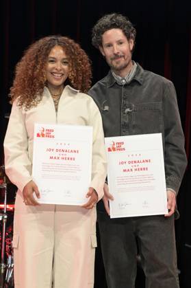 Joy Denalane und Max Herre bei der Verleihung des Fred Jay Preises 2024 im bcc Berlin Congress Center. Berlin, 14.05.2024