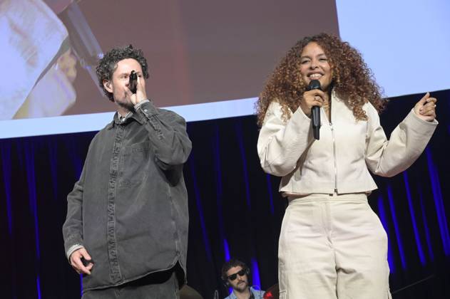 Max Herre und Joy Denalane bei der Verleihung des Fred Jay Preises 2024 im bcc Berlin Congress Center. Berlin, 14.05.2024