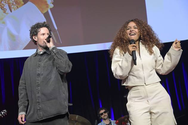 Max Herre und Joy Denalane bei der Verleihung des Fred Jay Preises 2024 im bcc Berlin Congress Center. Berlin, 14.05.2024