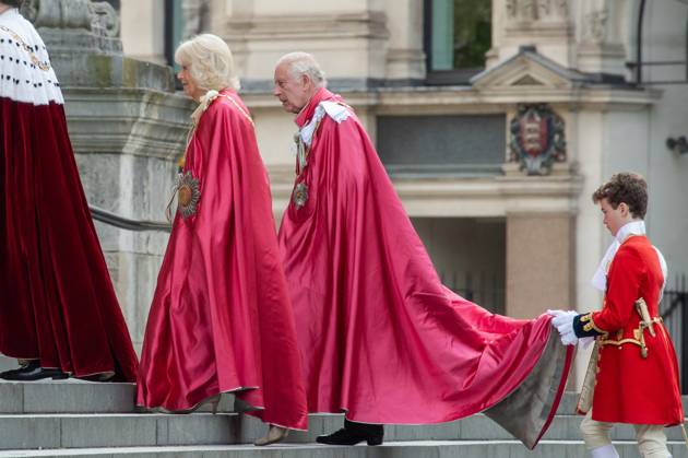 May 15, 2024, London, England, United Kingdom: KING CHARLES III and QUEEN CAMILLA attend a Service of Dedication for the Order of the British Empire at St. Paul s Cathedral in London. London United Kingdom - ZUMAk172 20240515_zip_k172_005 Copyright: xThomasxKrychx