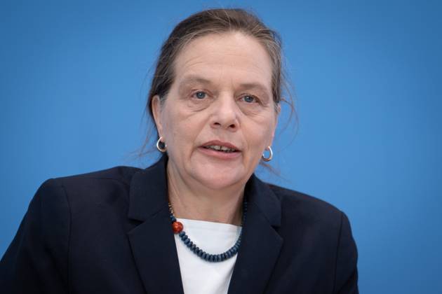 News Bilder des Tages Bundespressekonferenz zur Europawahl 2024 Dr. Ruth Brand, Praesidentin des Statistischen Bundesamtes und Bundeswahlleiterin der Europawahl bei der Bundespressekonferenz zur Europawahl, Berlin , 15.05.2024 Berlin Berlin Deutschland