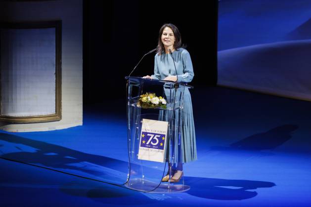 News Themen der Woche KW20 News Bilder des Tages Annalena Baerbock (Buendnis 90 Die Gruenen), Bundesaussenministerin, aufgenommen im Rahmen des Festakt zum 75-jaehrigen Bestehen des Europarats in Strassburg, 16.05.2024. Fotografiert im Auftrag des Auswaertigen Amtes. Strassburg Frankreich Copyright: xKiraxHofmannxAAxphotothek.dex