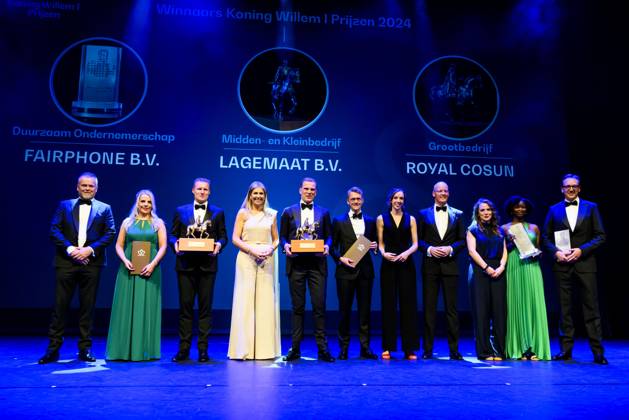 16-05-2024 Zwolle Queen Maxima attended the King Willem I Prizes, awarded every 2 years in the categories large and small and medium-sized enterprises, in Theater De Spiegel in Zwolle. Â  Copyright: xPPEx