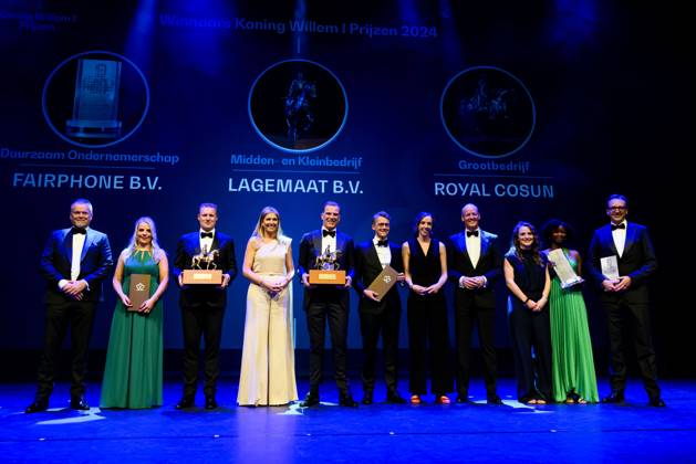 16-05-2024 Zwolle Queen Maxima attended the King Willem I Prizes, awarded every 2 years in the categories large and small and medium-sized enterprises, in Theater De Spiegel in Zwolle. Â  Copyright: xPPEx
