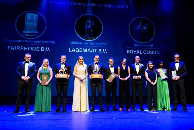 16-05-2024 Zwolle Queen Maxima attended the King Willem I Prizes, awarded every 2 years in the categories large and small and medium-sized enterprises, in Theater De Spiegel in Zwolle. Â  Copyright: xPPEx