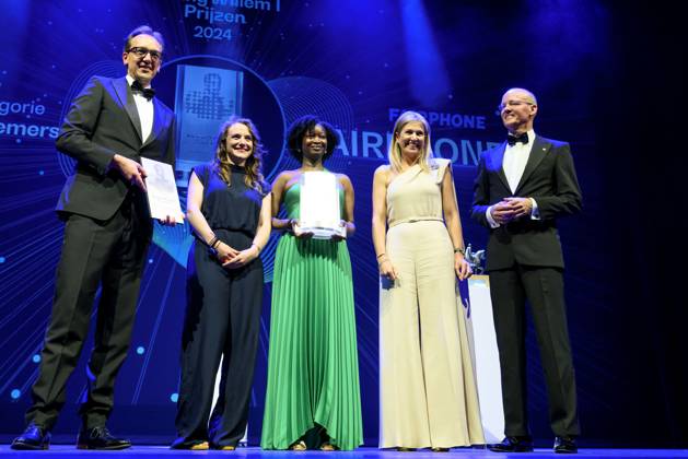16-05-2024 Zwolle Queen Maxima attended the King Willem I Prizes, awarded every 2 years in the categories large and small and medium-sized enterprises, in Theater De Spiegel in Zwolle. Â  Copyright: xPPEx