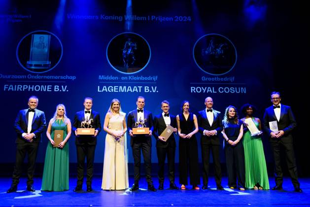 16-05-2024 Zwolle Queen Maxima attended the King Willem I Prizes, awarded every 2 years in the categories large and small and medium-sized enterprises, in Theater De Spiegel in Zwolle. Â  Copyright: xPPEx