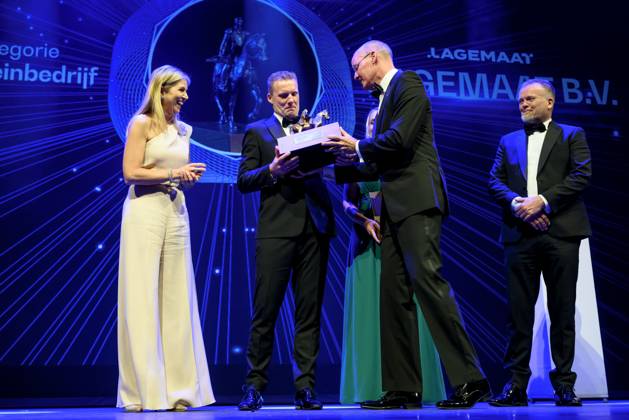 16-05-2024 Zwolle Queen Maxima attended the King Willem I Prizes, awarded every 2 years in the categories large and small and medium-sized enterprises, in Theater De Spiegel in Zwolle. Â  Copyright: xPPEx