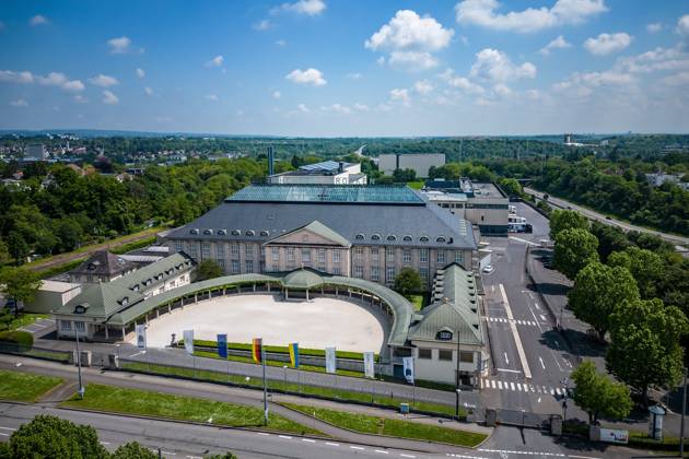 20.05.2024 xsvx, News Wirtschaft , Wiesbaden, emwirt v.l. Henkell Freixenet Hauptsitz Firmensitz in Wiesbaden Luftaufnahme Wiesbaden