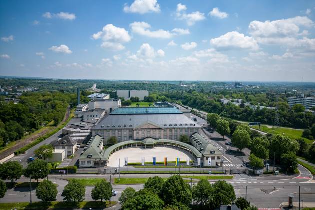 20.05.2024 xsvx, News Wirtschaft , Wiesbaden, emwirt v.l. Henkell Freixenet Hauptsitz Firmensitz in Wiesbaden Luftaufnahme Wiesbaden