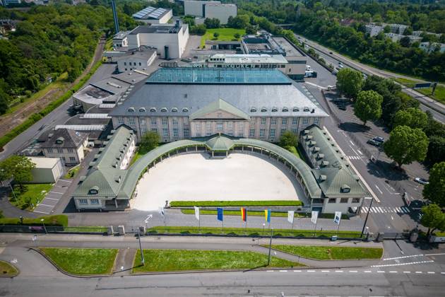 20.05.2024 xsvx, News Wirtschaft , Wiesbaden, emwirt v.l. Henkell Freixenet Hauptsitz Firmensitz in Wiesbaden Luftaufnahme Wiesbaden
