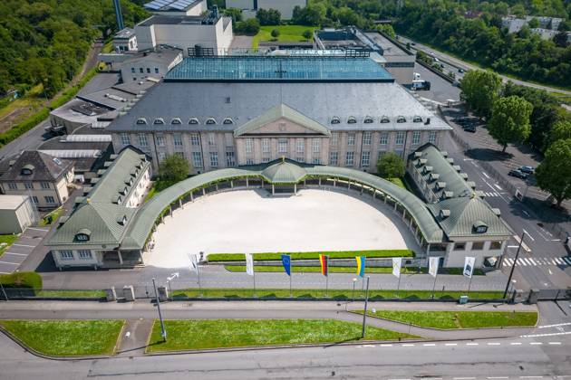20.05.2024 xsvx, News Wirtschaft , Wiesbaden, emwirt v.l. Henkell Freixenet Hauptsitz Firmensitz in Wiesbaden Luftaufnahme Wiesbaden
