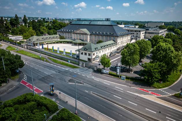 20.05.2024 xsvx, News Wirtschaft , Wiesbaden, emwirt v.l. Henkell Freixenet Hauptsitz Firmensitz in Wiesbaden Luftaufnahme Wiesbaden