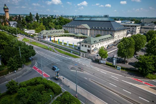 20.05.2024 xsvx, News Wirtschaft , Wiesbaden, emwirt v.l. Henkell Freixenet Hauptsitz Firmensitz in Wiesbaden Luftaufnahme Wiesbaden