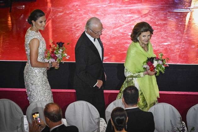 STOCKHOLM, SWEDEN 20240521 Crown Princess Victoria, King Carl Gustaf and Queen Silvia take their seats for the Polar Prize 2024, which will be awarded at the Grand Hotel in Stockholm STOCKHOLM SWEDEN x10070x  Copyright: xJessicaxGow TTx POLARPRISET 2024 iN1msoWgeFo