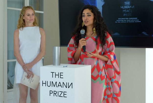 Remise du prix Human Prize dans le cadre de la semaine du cinÃ ma positif lors du 77eme Festival International du Film de Cannes Diane Kruger, Golshifteh Farahani Remise du prix Human Prize dans le cadre de la semaine du cinÃ ma positif lors du 77eme Festival International du Film de Cannes le 23 mai 2024 Rachid Bellak Bestimage Presentation of the Human Prize as part of the positive cinema week during the 77th Cannes International Film Festival on May 23, 2024 Rachid Bellak Bestimage Cannes France  Copyright: xRACHIDxBELLAKx xBESTIMAGExRACHIDxBELLAKx xBESTIMAGEx