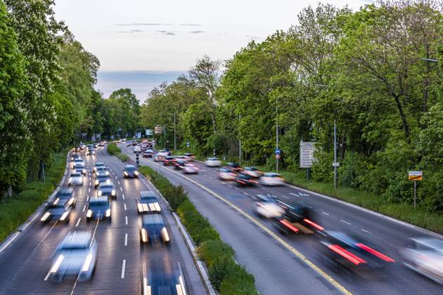 Germany, Baden-Wurttemberg, Stuttgart, Traffic along Bundesstrasse 14, Stuttgart Baden-Württemberg Deutschland Stuttgart-Mitte WDF07592